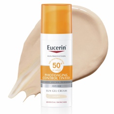 Eucerin Photoaging Control SPF50+ Оцветен слънцезащитен гел-крем за лице - Светъл 50 ml