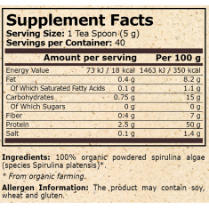 Pure Nutrition - Organic Spirulina - 200 G