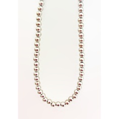 FARMA BIJOUX Колие сребърно с хромирани перли 1CROM