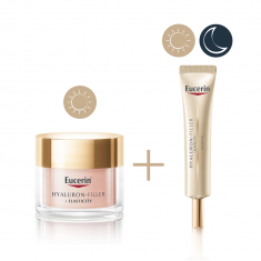 Eucerin Комплект Hyaluron-Filler + Elasticity SPF30 Озаряващ дневен крем 50 ml + SPF20 Околоочен крем 15 ml