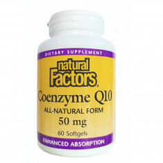 Natural Factors Коензим Q10 50 mg x60 софтгел капсули