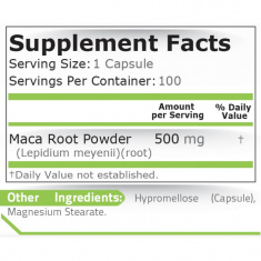 Pure Nutrition - Maca 500 Мг - 100 Капсули
