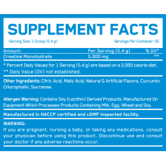 Creatine Monohydrate Peach Punch