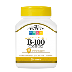 21st Century B-100 Complex Prolonged Release - Витамин B Комплекс | 60 tabs