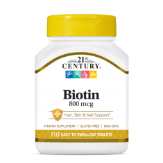 21st Century Biotin 800mcg - Биотин | 110 tabs
