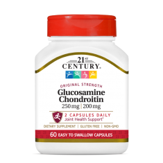 21st Century Glucosamine Chondroitin 250mg / 200mg - Original Strength - Ставен Комплекс | 60 caps