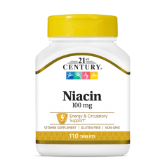 21st Century Niacin 100mg - Ниацин | 110 tabs