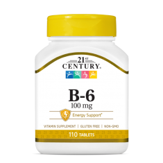 21st Century Vitamin B-6 100mg - Витамин B-6 | 110 tabs