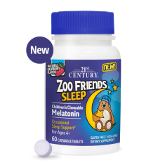 21st Century Zoo Friends Sleep Chewable - Мелатонин за Деца | 60 chew tabs