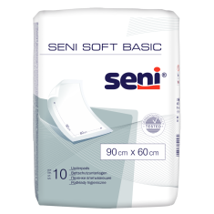 Seni Soft Basic Абсорбиращи хигиенични чаршафи, размер 90X60 см х10 броя