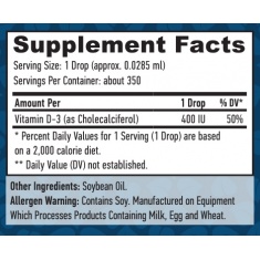 Liquid Vitamin D-3 400 IU / 10ml