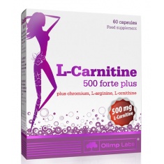 L-Carnitine 500 Forte Plus 60 Caps.