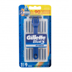 Gillette Blue 3 Hybrid с 8 броя резервни ножчета