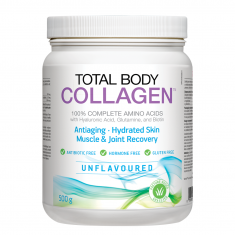 Natural Factors Total Body Collagen™ Хидролизиран говежди протеин, с хиалуронова киселина, глутамин и биотин х500 g прах