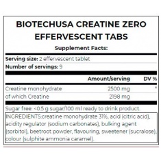 Creatine Zero Effervescent Tabs / 18 Tabs Blue grape
