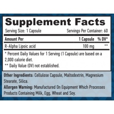 R-Alpha Lipoic Acid / 60 Vcaps