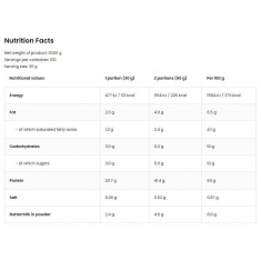 OstroVit Протеинов шейк с вкус на ягодова вафла (100 дози) 3000 g