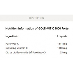 Gold-Vit C 1000mg. / 30 Caps.
