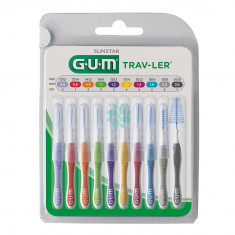 GUM TravLer Интердентална четка за зъби Микс х10 броя