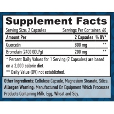 Quercetin with Bromelain / 120 Vcaps