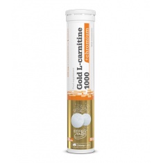 Gold L-carnitine 1000 + Chromium / 20 Effervescent Tabs Orange