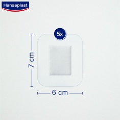 Hansaplast Aqua Protect пластири XL 6 cm х7 cm х5 броя