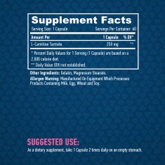 L-Carnitine 250mg. / 60 Caps.