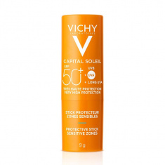 Vichy Capital Soleil SPF50+ Стик за чувствителни зони за лице и тяло 9 g