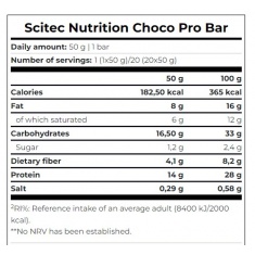 Choco Pro Bar / 50 g Double Chocolate