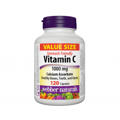 Webber Naturals Витамин С калциев аскорбат 1000 mg х120 капсули