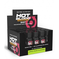 Hot Blood Hardcore Shot Box / 12 x 60 ml Apple - Pear