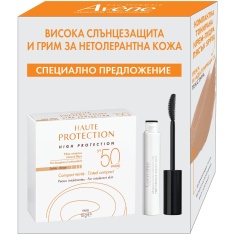 Avene Минерална крем-пудра за лице цвят пясък SPF50 10 g + Спирала 3 ml