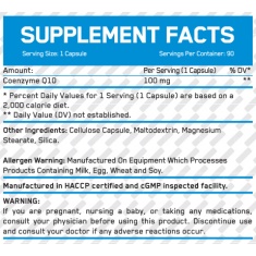 High Potency Co-Q10 100 mg / 90 Vcaps