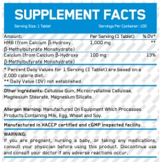 HMB 1000 mg / 100 Tabs