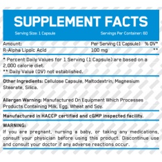 R-Alpha Lipoic Acid / 60 Vcaps