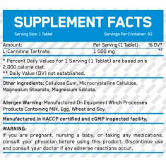 L-Carnitine 1000 mg / 60 Tabs