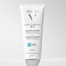 Vichy Pureté Thermale Интегрално почистващо мляко 3-в-1 за лице за чувствителна кожа 200 ml
