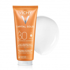 Vichy Capital Soleil SPF30 Слънцезащитно хидратиращо мляко за лице и тяло 300 ml