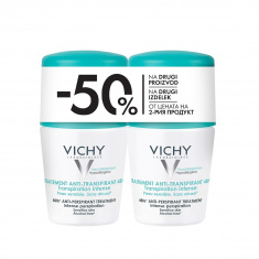 Vichy ПРОМО Рол-он дезодорант против изпотяване 48ч. с парфюм 2 х50 ml