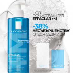 La Roche-Posay Effaclar +M Почистваща гел-пяна за лице за мазна и чувствителна кожа 200 ml