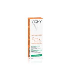 Vichy Capital Soleil SPF50+ Слънцезащитен матиращ и коригиращ крем 3-в-1 50 ml