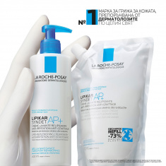 La Roche-Posay Lipikar Syndet AP+ Измиващ крем за лице и тяло EKO ОПАКОВКА 400 ml Refill