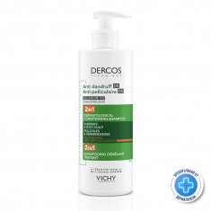 Vichy Dercos Шампоан + Балсам 2 в 1 против пърхот 390 ml