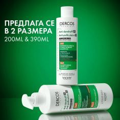 Vichy Dercos Шампоан + Балсам 2 в 1 против пърхот 390 ml