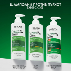 Vichy Dercos Шампоан + Балсам 2 в 1 против пърхот 390 ml