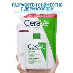 CeraVe Хидратиращ измиващ крем за лице и тяло 473 ml - ПЪЛНИТЕЛ
