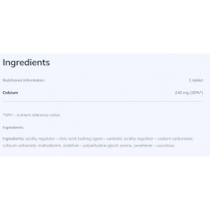 Calcium / 20 Effervescent Tablets Lemon