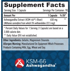 Ashwagandha KSM-66 / 90 Caps