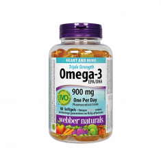 Webber Naturals Омега-3 тройна концентрация 1425 mg х80 софтгел капсули