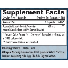 Boswellia Extract 500 mg / 100 Caps